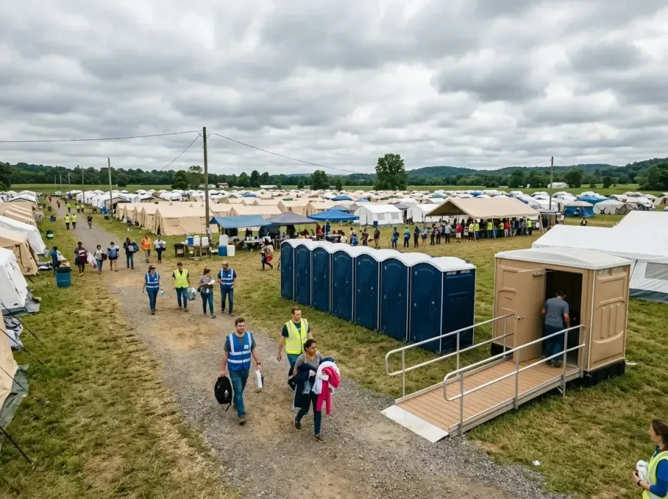 disaster-relief-camp-restrooms-010 — frequently asked questions, Dumpster & Portable Bathrooms Rental in Clinton, AR